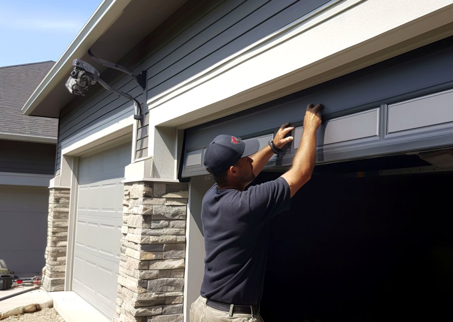 Garage-door work by Vanguard Garage Door's in Dayton, OH