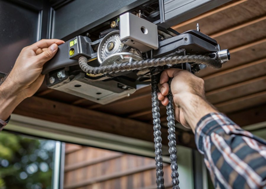Garage-door work by Four Seasons Garage Door Service in Jacksonville, NC