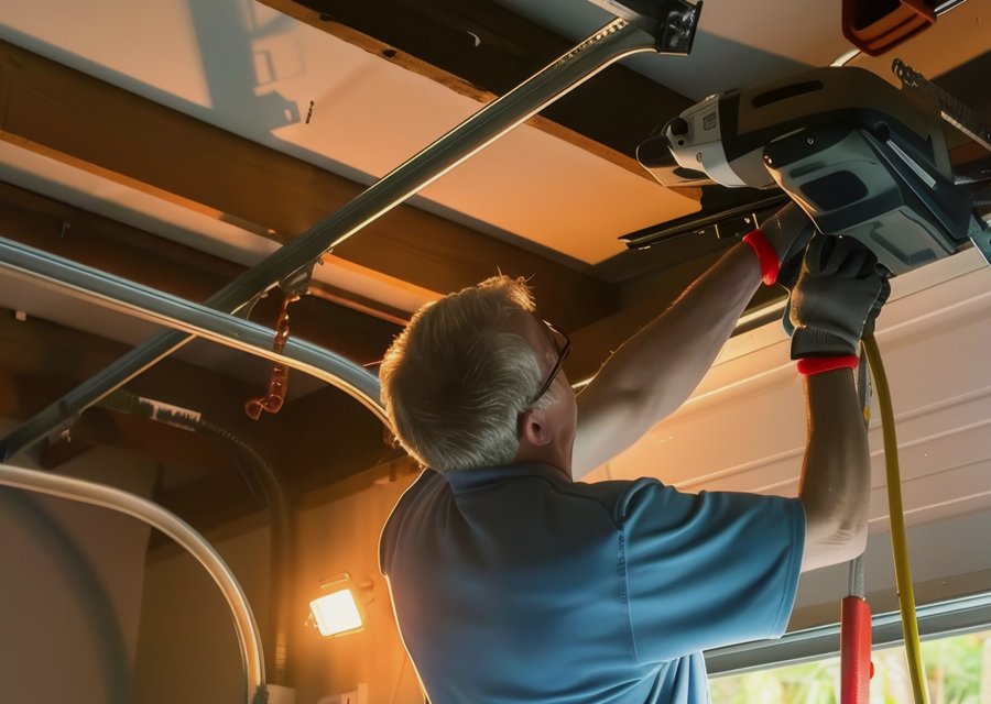Garage-door work by MJ United Garage Doors in Encino, CA