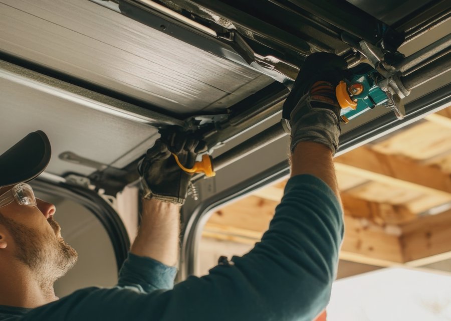 Garage-door work by Caliber Garage Door Service in Mt Laurel, NJ