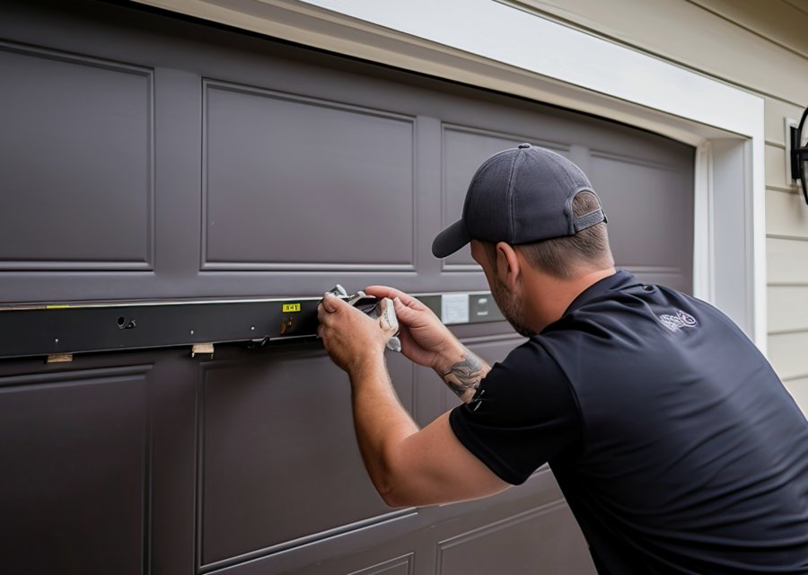 Garage-door work by Max Garage Door Services in Fair Haven, NJ