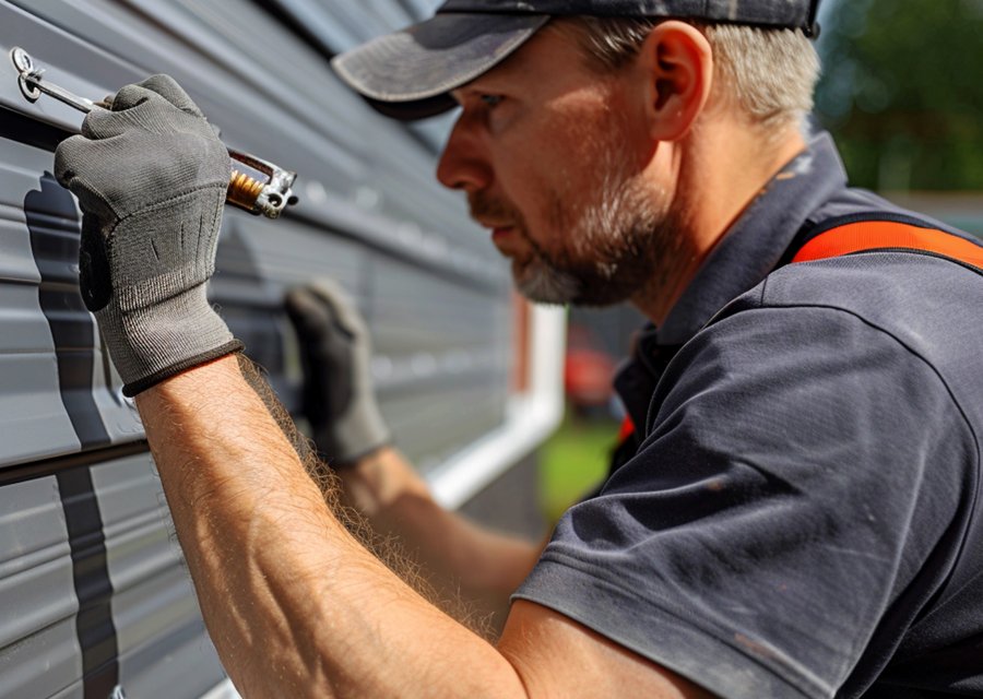 Garage-door work by Hartley's Garage Door Service in Naples, FL