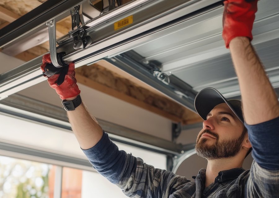 Garage-door work by Professional Garage Door Service Inc in El Paso, TX