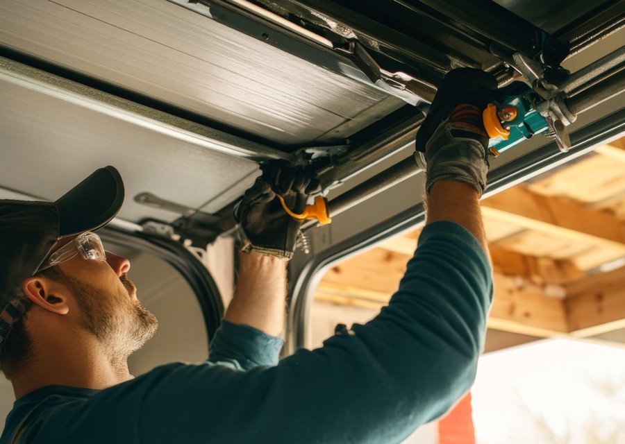 Garage-door work by Fletcher's Garage Door Repair in Nockamixon, PA