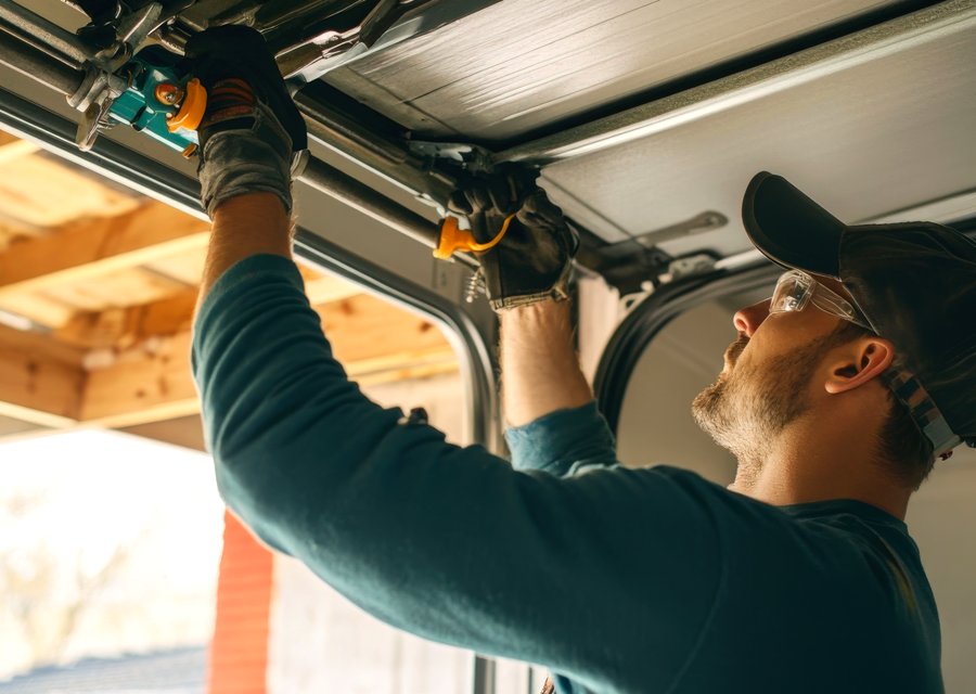 Garage-door work by Harmon's Garage Door in Sayreville, NJ