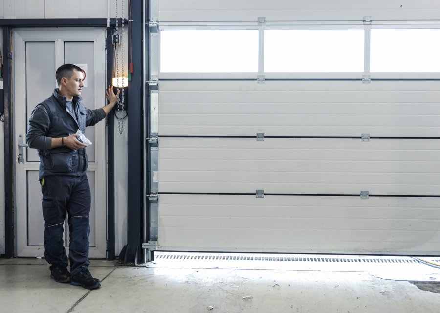 Garage-door work by Spring King Garage Door Service Company in Hayes, VA