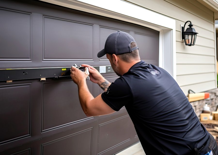 Garage-door work by Blankenship Garage Doors in Gilbert, AR