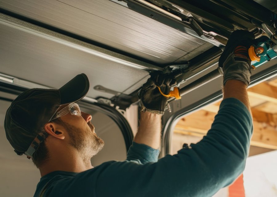 Garage-door work by Simms Garage Door Service in Lakewood, CA
