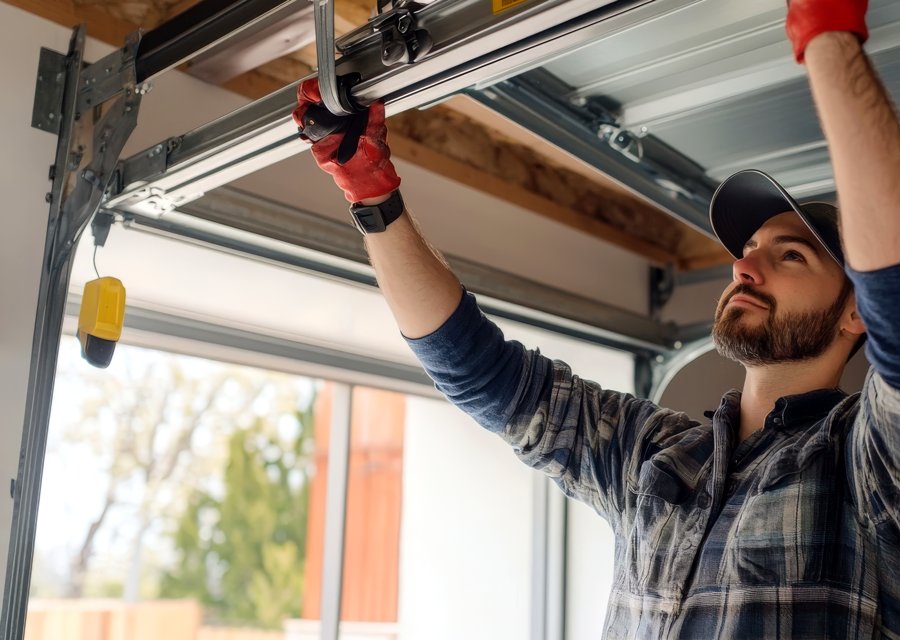 Garage-door work by Reveille Garage Door Service in Galveston, TX