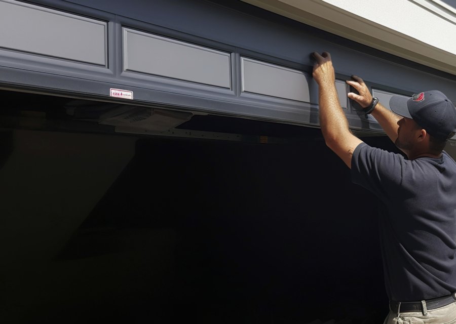 Garage-door work by M&R Garage Door Service in Palmer, MA