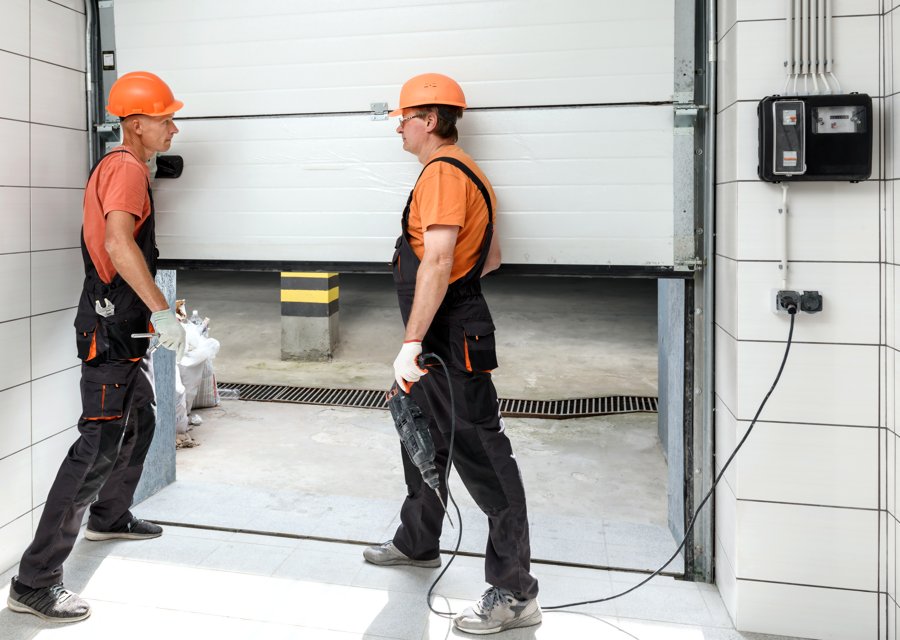 Garage-door work by F & D Garage Door in Comstock, MI