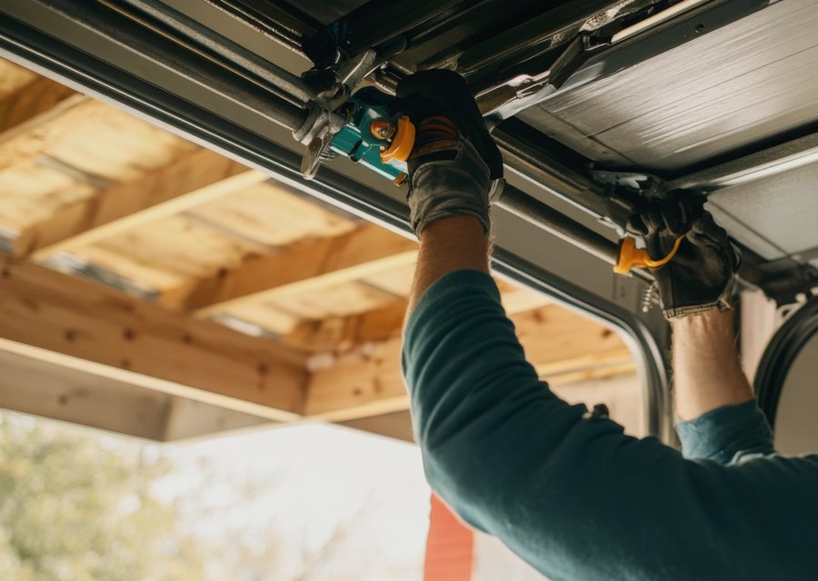 Garage-door work by J&M Garage Doors in Man, WV
