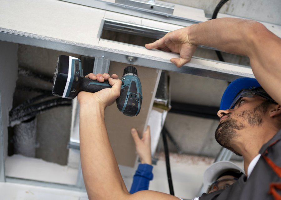 Garage-door work by Jinyu Garage Door Solutions in Columbia Heights, MN