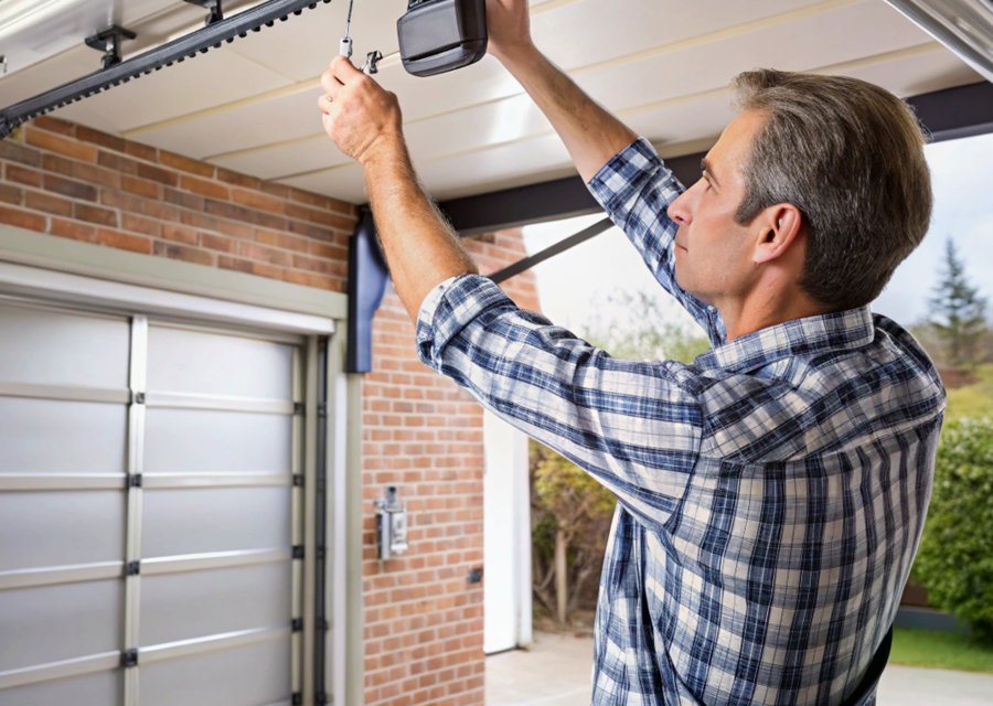 Garage-door work by Roushia's Garage Door Service in Fishers, IN