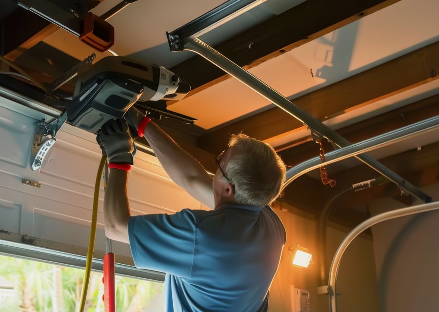 Garage-door work by Omar's Garage Doors & Repair in Arlington, VA