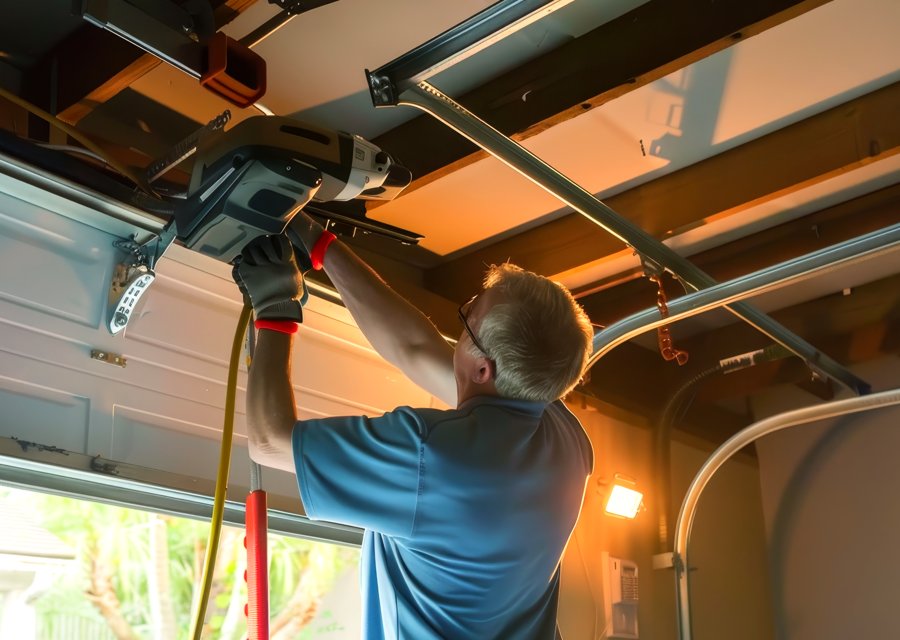 Garage-door work by Monton Overhead Door in Boston, NY