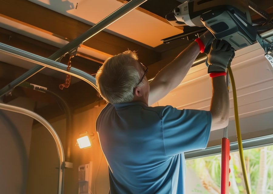 Garage-door work by B & M Garage Doors, Inc. in New York, NY