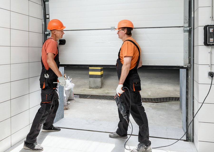 Garage-door work by Parkins Garage Door Co in Westford, MA