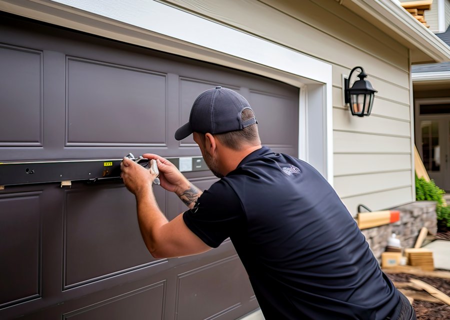 Garage-door work by Helmuth Garage Door Co. in Westerville, OH
