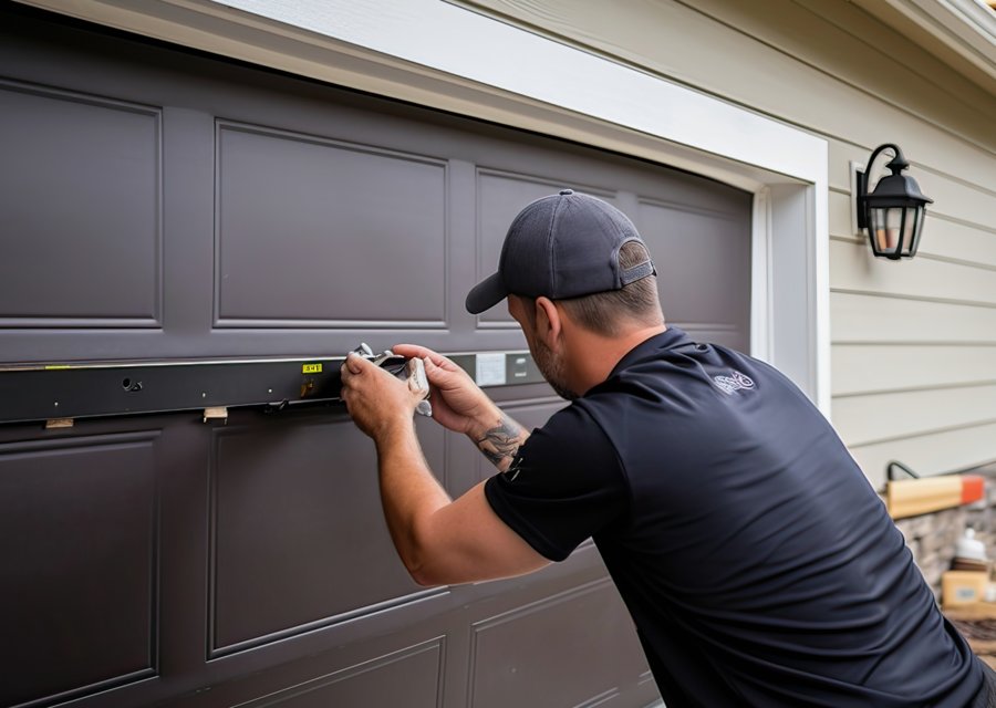 Garage-door work by L & S Garage Door Service in Arlington, TX