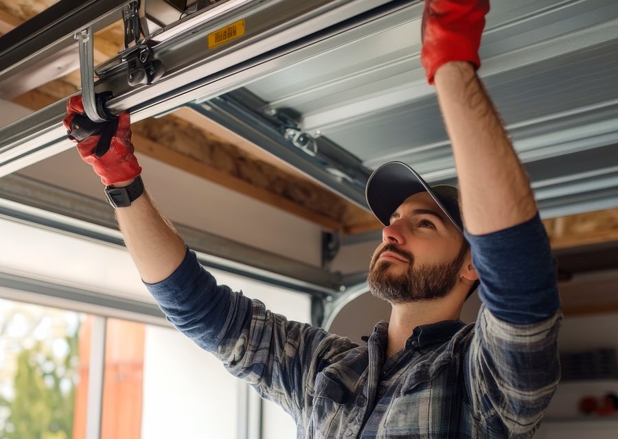 Garage-door work by M&M Overhead Garage Doors in Elizabeth, NJ