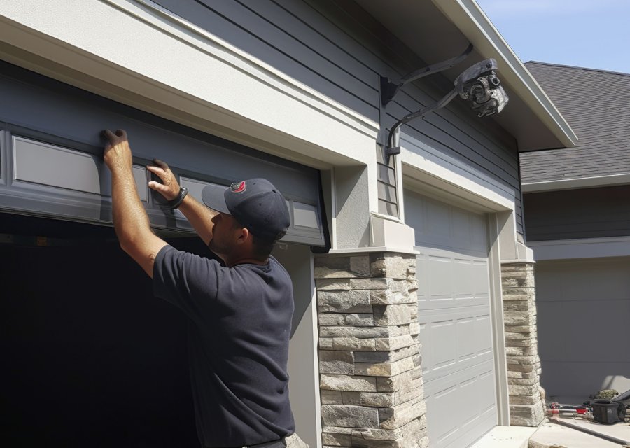 Garage-door work by MJ United Garage Doors in Encino, CA