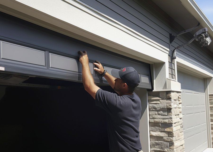 Garage-door work by Tony Felices Independent Garage Doors in Hempfield, PA