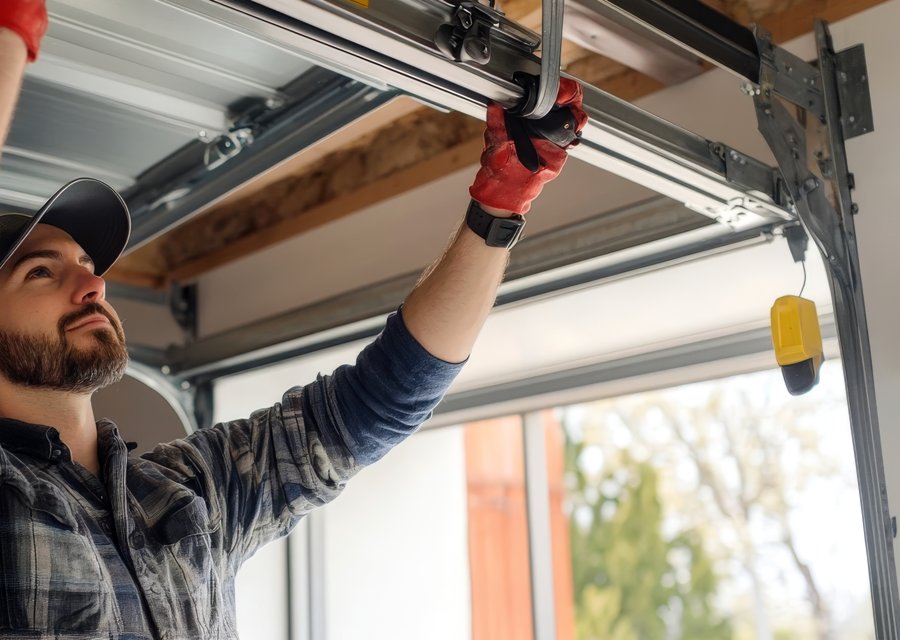 Garage-door work by Wuenstel Brothers Garage Door Co in Powder Springs, GA