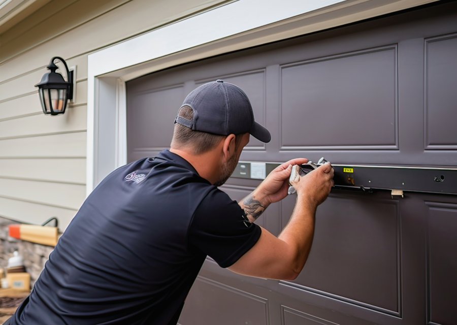 Garage-door work by Professional Garage Door Service Inc in El Paso, TX