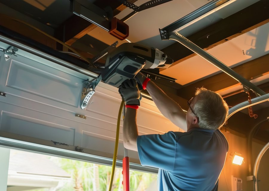 Garage-door work by Beach Park Garage Door Repair in Andover, IA