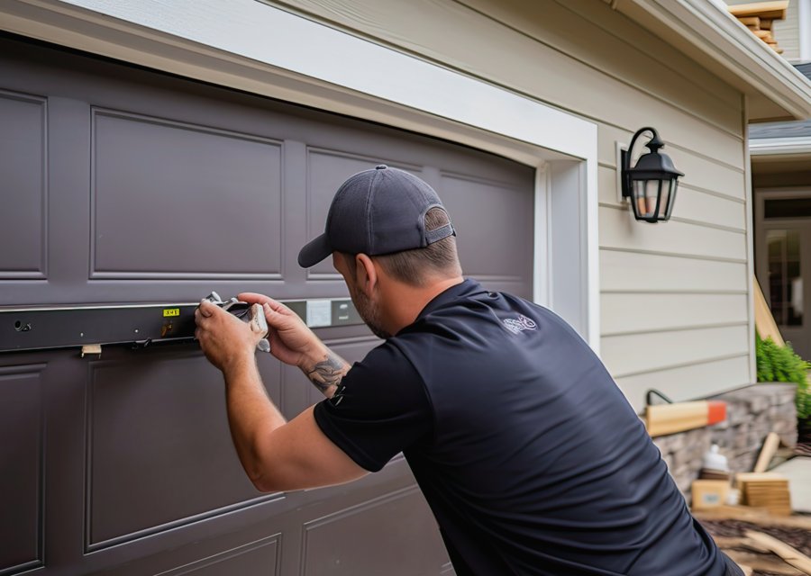 Garage-door work by Millennium Garage Door Solutions in West Palm Beach, FL