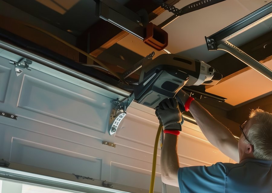 Garage-door work by Crown Garage Door Services in Andover, NJ