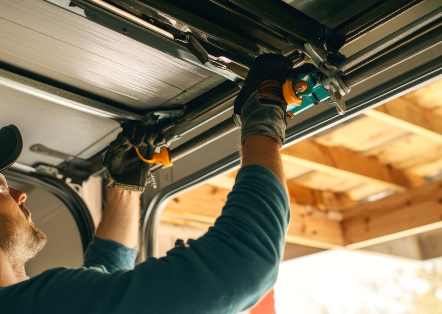 Garage-door work by Stepp and Sons Garage Door Company in Fairburn, GA