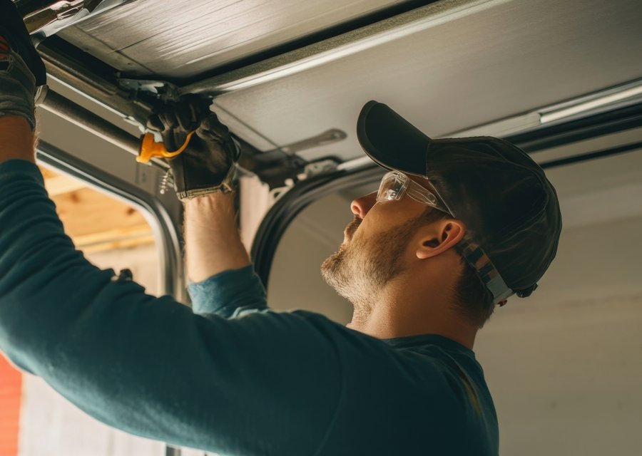 Garage-door work by Just Pro Garage Doors in Palm Beach Gardens, FL