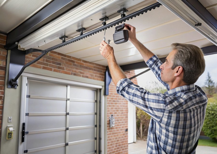 Garage-door work by Premium Crest Garage Door's Repair in Purchase, NY