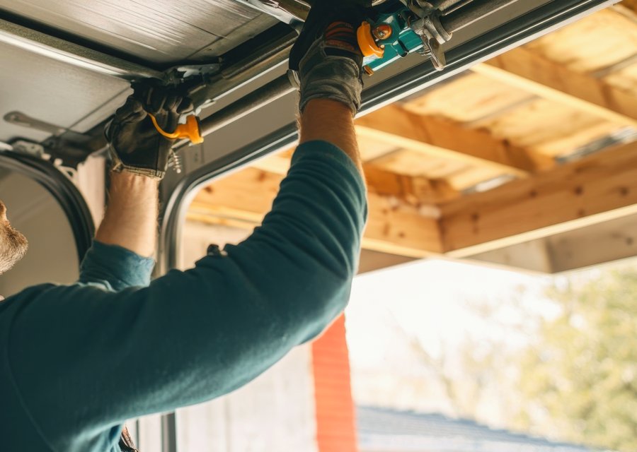 Garage-door work by Stepp & Sons Garage Doors in East Point, GA