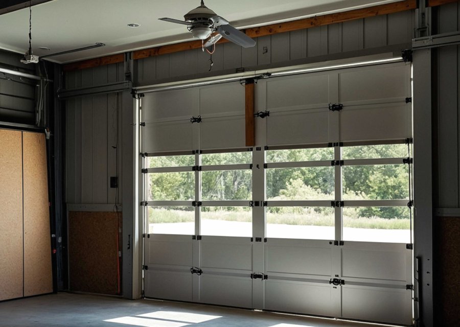 Garage-door work by Spring King Garage Door Service Company in Hayes, VA
