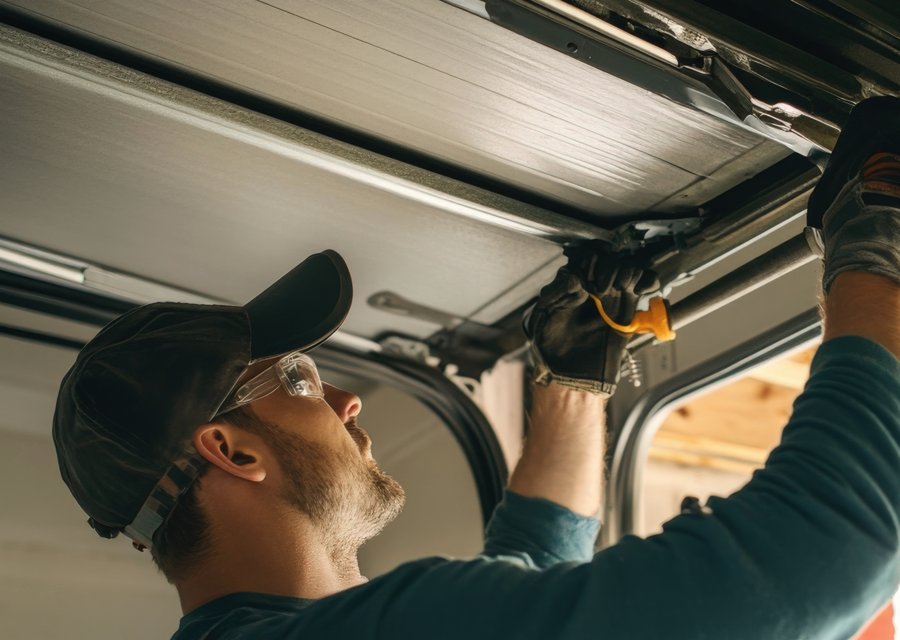 Garage-door work by Meridian Garage Door Repair in Amherst, NY