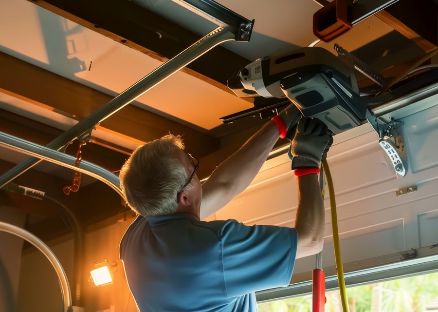 Garage-door work by J&R Garage Door Repair Co. in Elk Grove Village, IL