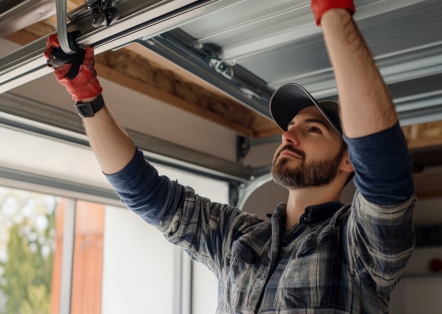 Garage-door work by Asheville Garage Door Repair in Munsey Park, NY