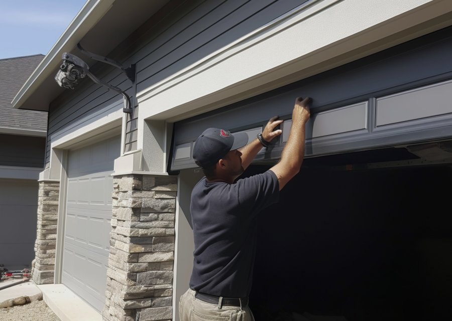 Garage-door work by Phil's Garage Door Service in Piermont, NY