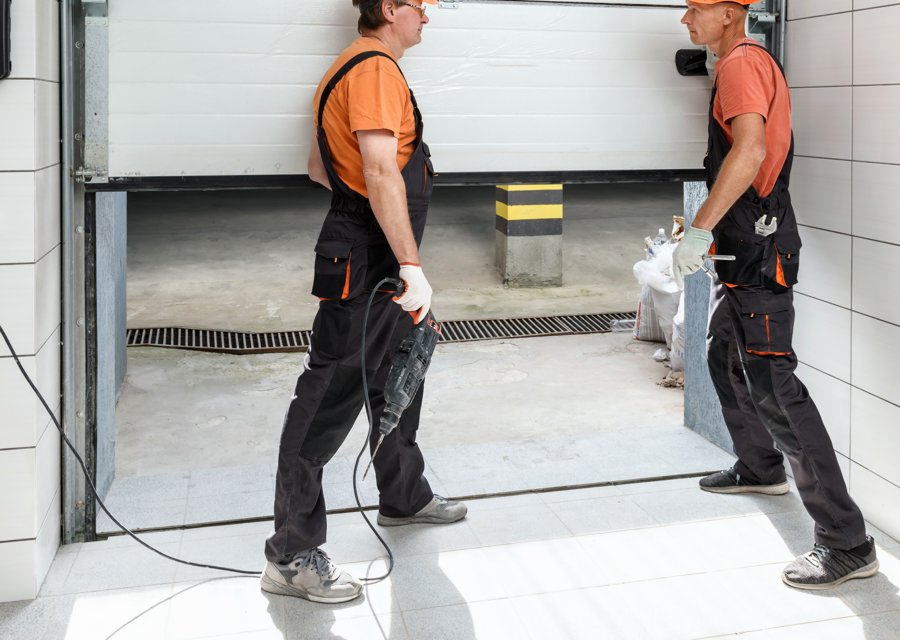 Garage-door work by Alvarado Garage Door Service in Stone Mountain, GA