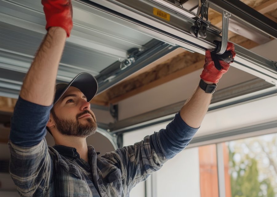 Garage-door work by Tony's Garage Doors Service in Hempstead, NY