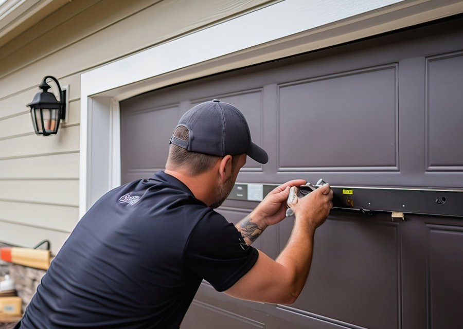 Garage-door work by Hartley's Garage Door Service in Naples, FL