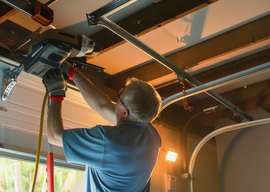 Garage-door work by Wuenstel Brothers Garage Door Co in Powder Springs, GA