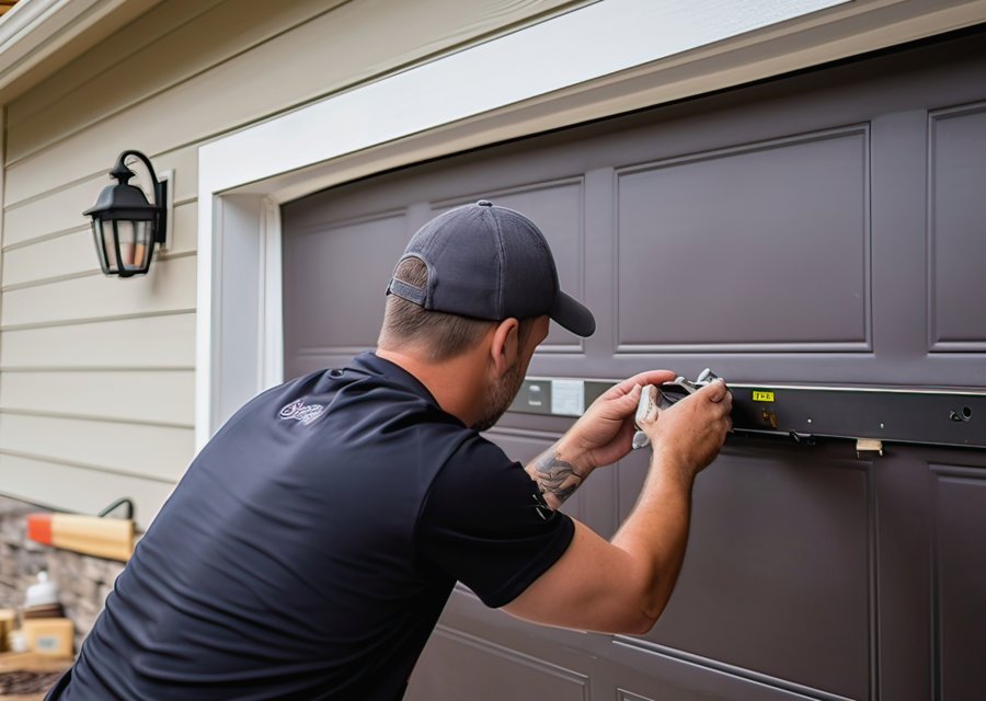 Garage-door work by On Trac Garage Door Company in Carrollton, TX