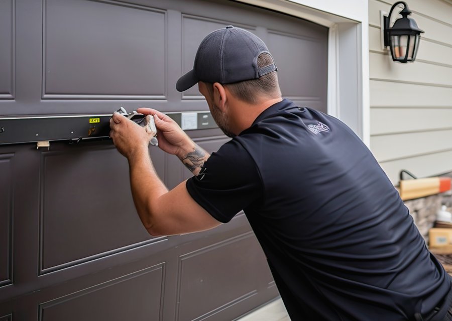 Garage-door work by SOS Garage Door Service in Jersey City, NJ