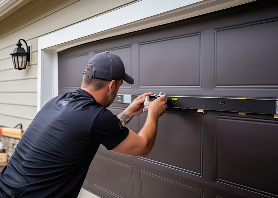 Garage-door work by B and B Garage Door Company in Marietta, OH
