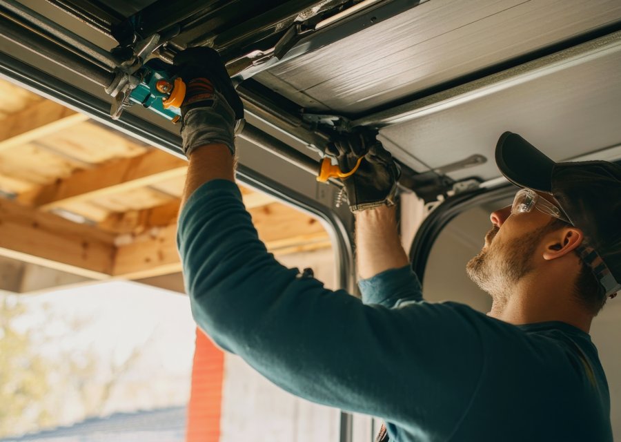 Garage-door work by Tarrant Doors Pros in Linden, NJ