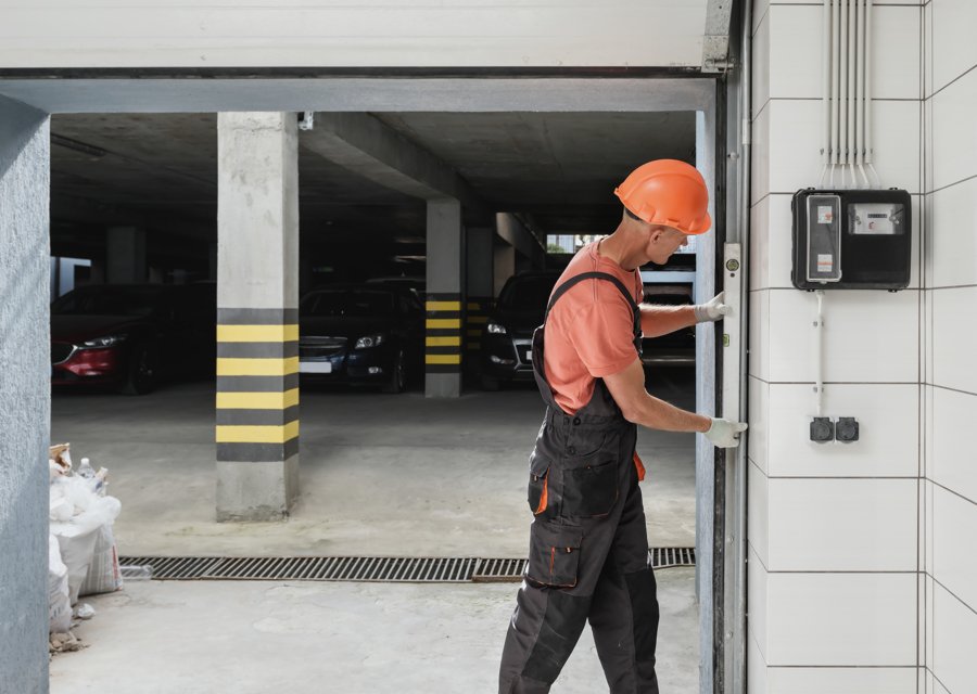 Garage-door work by Jinyu Garage Door Solutions in Columbia Heights, MN